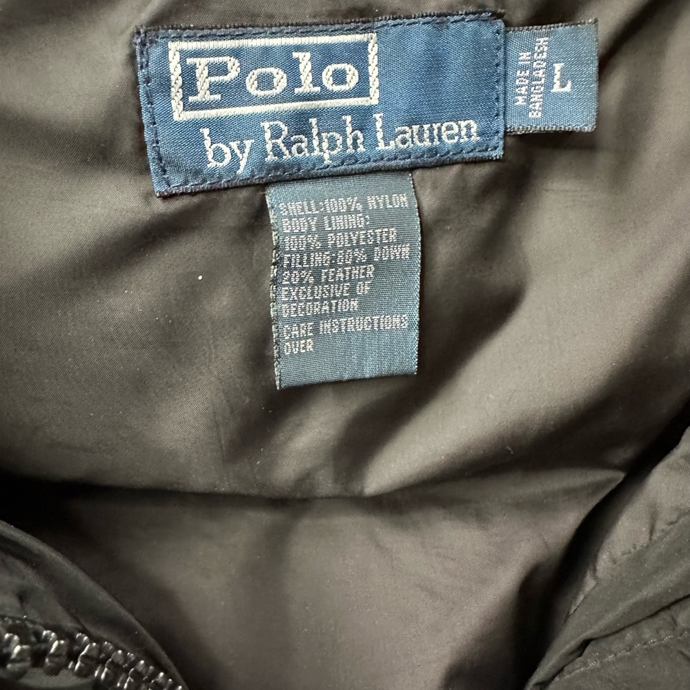 Ralph Lauren Men’s Large Puffer Vest Black - Picture 5 of 14